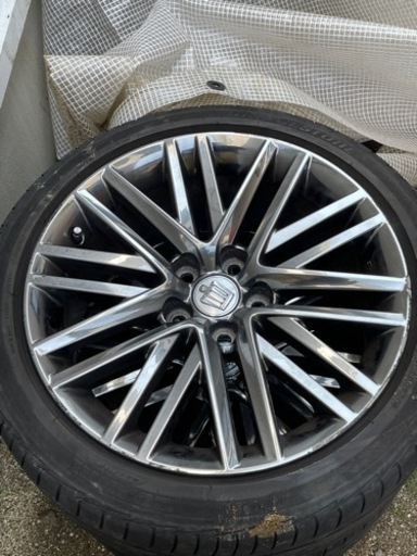 210クラウン オプションタイヤ スパッタリング トヨタ純正ホイール