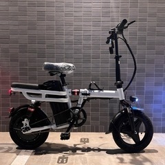 【新品未使用】フル電動自転車　白