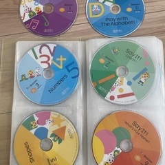 こどもちゃれんじほっぷEnglish DVD６枚（1年分）教本6冊