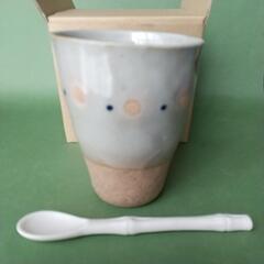 【カップ＆スプーンセット】陶器