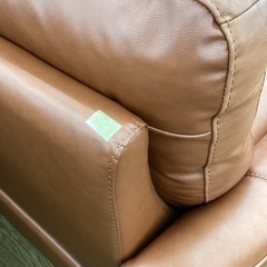 KG-8【新入荷　リサイクル品】ニトリ　両側電動　本革リクライニング2シーターソファ　ブラウン