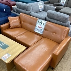 KG-10【新入荷 リサイクル品】カウチソファ キャメル