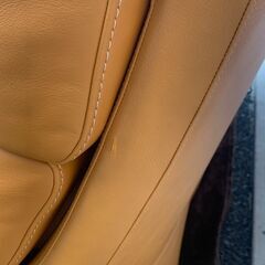 高級家具　カリモク　チターノ　3Pソファ　オットマン付き　3人掛け