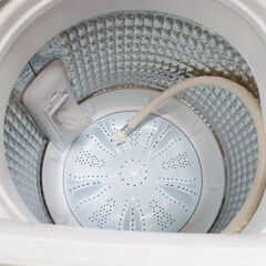 ② 洗濯機 5.0kg 2021年製 AQUA AQW-GS50J ホワイト 全自動電気洗濯機 家電 5kg アクア 苫小牧西店 