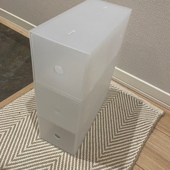 無印用品　3段ボックス小物収納