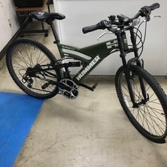 K2307-072 HUMMER W-CROWN マウンテンバイク マットグリーン 26インチ