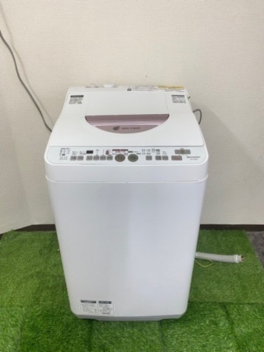 配送無料可能　シャープ SHARP ES-TG60L-P [たて型洗濯乾燥機（6.0kg） ピンク系]