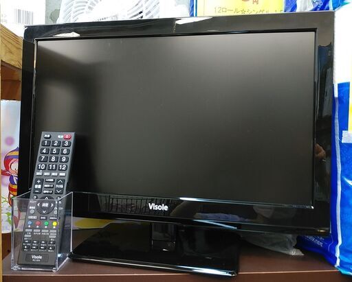 3か月間保証☆配達有り！7000円(税別）Visole 19型 液晶テレビ DVDプレーヤー一体式 リモコン付き