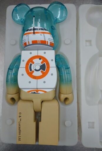 中古品 メディコムトイ ハッピーくじ スターウォーズ ベアブリック 特賞「４００％ ＢＢ－８」