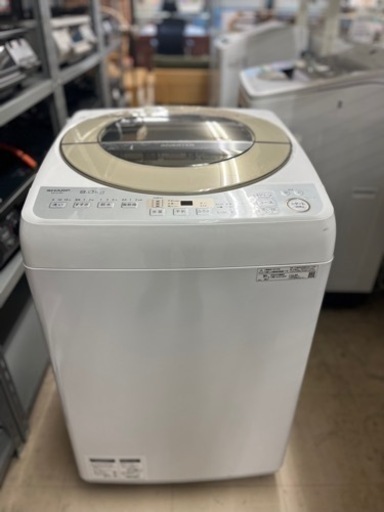 ★563　SHARP　全自動洗濯機9kg　2019年製　ES-GV9D　【リサイクルマート鹿児島宇宿店】