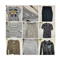 中古服　レディース&メンズ&子供服　夏冬120着！