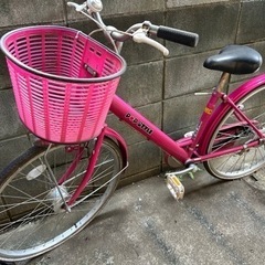 娘が小学校の時の自転車　