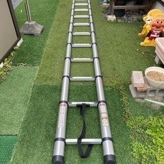 指挟み防止付き！伸縮自在はしご 