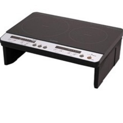 アイリスオーヤマ　2口IHコンロ　IHK-W12SP-B