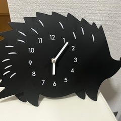 【ニトリ】ハリネズミの掛け時計