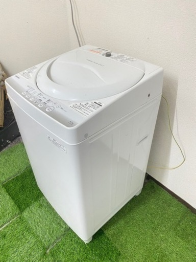 北九州市内配送無料　保証付き　東芝 TOSHIBA AW-42SM [簡易乾燥機能付き洗濯機（4.2kg） ピュアホワイト]