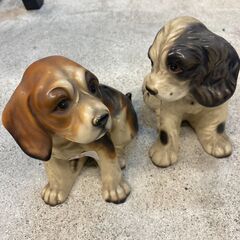 ☆中古￥800！【会員価格￥800】置物　犬　貯金箱　家具　【B...