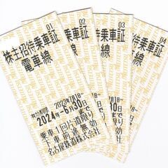 名古屋鉄道　名鉄　乗車券　４枚で３９００円　２０２４年６月３０日まで