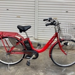 113 パナソニック新機種電動アシスト自転車vivi stileNX26インチ レッド