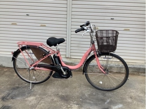 114 ブリヂストン新機種電動アシスト自転車assista26インチピンクアルミボディー