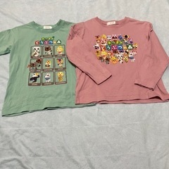 あつ森キッズ半袖と長袖Tシャツ130サイズ