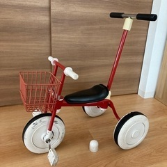 【ネット決済】無印良品 三輪車 舵取り棒・カゴ付き