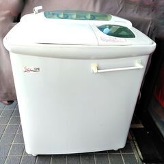 ∞ 日立 2槽式 電気洗濯機 青空 5kg PS-KB50 動作...
