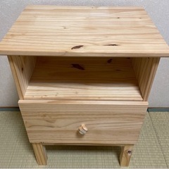 【お取引き中】IKEA サイドテーブル　木製　収納家具　棚　30...