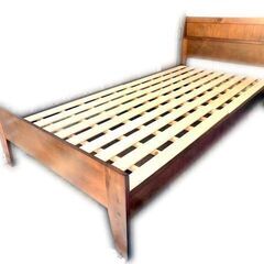 新札幌発 ニトリ シングルベッド マットレス付 S-FRAME SPIETH2-DBR 
