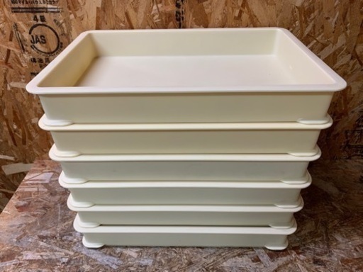 (6002) 三甲 サンコー 中型ばんじゅう 484×334×74mm 8.3L 6個 蓋無し 番重 食品用コンテナ フードテナー 業務用 飲食店 厨房 店舗用品