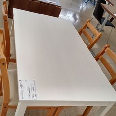 ☆ジモティ割あり☆ IKEA ダイニングセット 白 H73.5×D70.5×W120