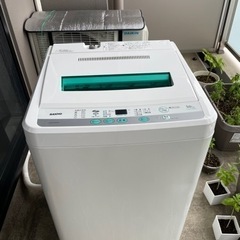 洗濯機　SANYO 5.0kg