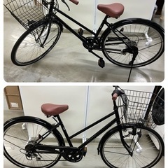 【中古品】シマノ　シティサイクル　自転車　6段変速