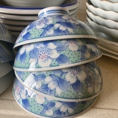 7月31日まで！！花柄のお茶碗、シンプルなカレー皿、小皿、ちょっ...