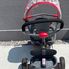 幼児用三輪車 手押し取り外し可能 収納、足置き、音が鳴る機能付き