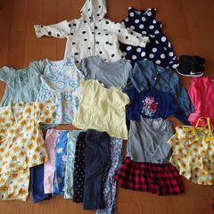 子供服・靴・水着セット　中古　90-95　夏秋