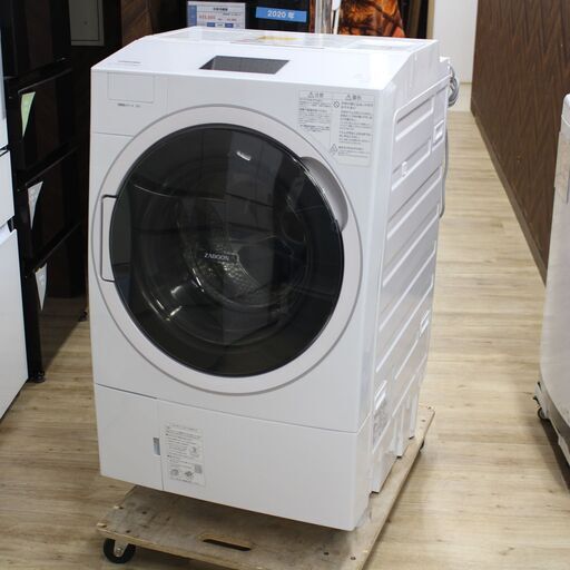 店S621)【美品/ハイスペックモデル★】TOSHIBA/東芝 ZABOON ドラム洗濯乾燥機 洗濯12.0kg/乾燥7.0kg TW-127X9L 2021年製 左開き ホワイト