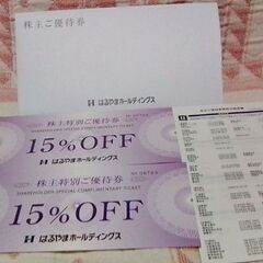 はるやま15%OFF券2枚セット