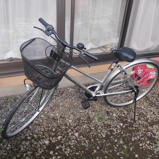 シルバーカラー２７インチ自転車（防犯登録抹消済只今取引き中です。