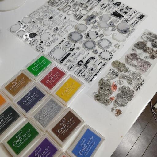スタンプセット　未使用品と中古あり