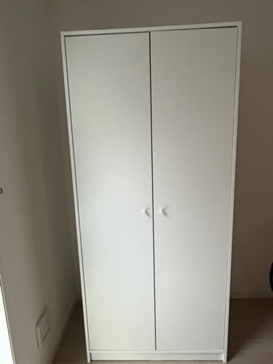 【良品】IKEA クローゼット白（79×55×176cm）