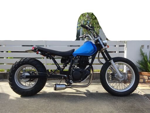 TW200 青 ローダウン ロンスイ スカチューン スパトラ カスタム 書類あり 街乗り ツーリング TW225 静岡県磐田市