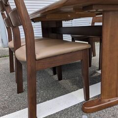 ☆中古￥15,800！ミキモク ダイニングテーブル 家具 椅子4脚 【BG021】