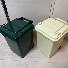 DULTON ゴミ箱　45L グリーン、アイボリー　セット