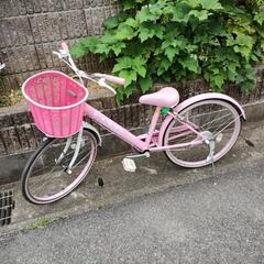 子供用　自転車　22インチ　ピンク