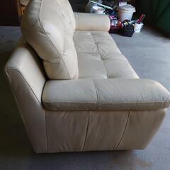 本革張りソファー  2人掛け
