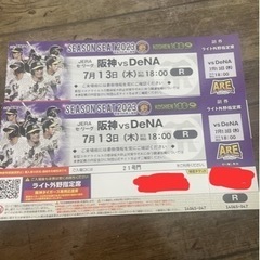 【ネット決済】7月13日（木）阪神VS.Dena甲子園18時〜　...