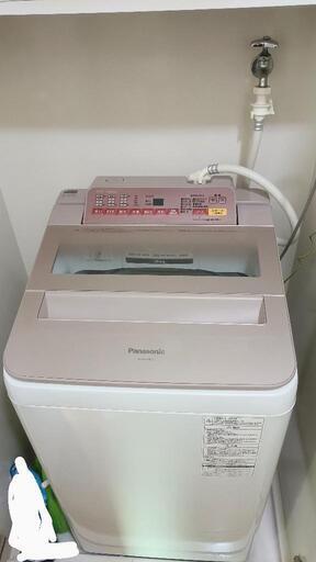 パナソニック 7.0㎏洗濯機 NA-FA70H3 2017年製\nホース付き