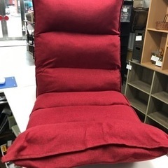 取引場所　南観音　K2307-128 座椅子　赤　中古美品