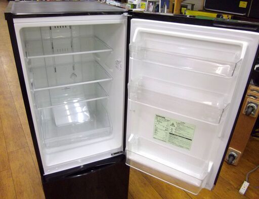 東芝 ノンフロン冷凍冷蔵庫 153L 2018年製 GR-M15BS(K) 2ドア ブラック